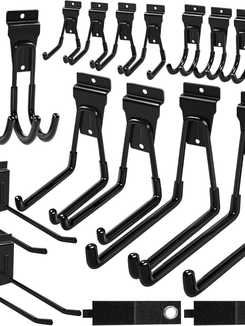 Slatwall Hooks Black 20Pack Firmly and Durable Slatwall Accessories